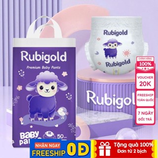 [ COMBO 50 -100 miếng]Tã/Bỉm quần RUBY GOLD size M,L,XL,XXL,XXXL,4XL miếng cao cấp thấm tốt mỏng nhẹ  | Shop Bé Ngoan
