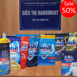  Combo Viên rửa bát Finish 100 viên + Nước Bóng Finish 800ml Ba Lan combo 90 viên finish classic + dầu bóng bát finish 