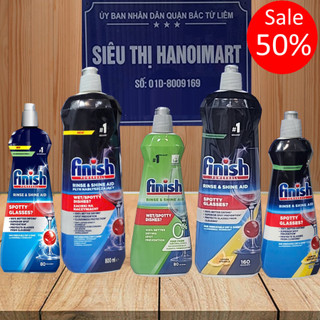 Nước làm bóng bát chén finish Đức EU 1600ml, 800ml dung dịch dầu bóng finish chính hãng máy rửa chén
