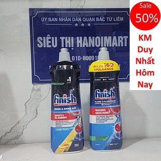 Nước làm bóng finish 750ml, Dầu bóng Finish 800ml, chất trợ xả finish 500ml, Nước bóng finish 400ml Máy rửa bát đĩa chén
