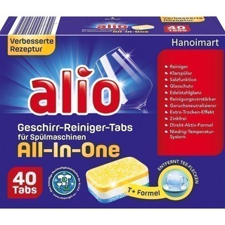 Viên rửa bát Alio All in one 40 Viên - Bột rửa bát Alio Finish chính hãng - Hanoimart
