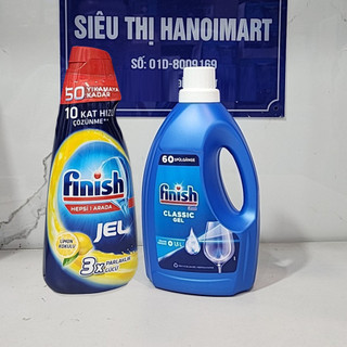 Xà phòng nước Gel rửa bát Finish Classic 1,5 lit
