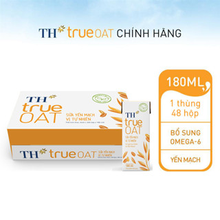 Thùng sữa yến mạch TH true OAT vị tự nhiên 180ml (48 Hộp)