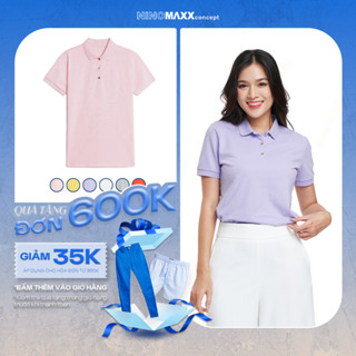 Áo Polo Nữ Tay Ngắn Co Giãn Chất Liệu Cotton NINOMAXX 2306006