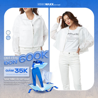 (CÒN M) Áo Khoác Dù Áo Nhẹ Dáng Rộng Nữ Chống UV Trượt Nước Siêu Nhẹ NINOMAXX 2110001