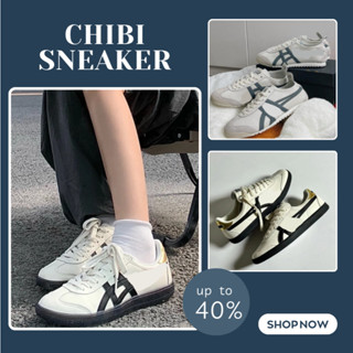 Giày Sneaker Đế Sần Q.C Cao Cấp, Giày Tiger Vệt Den Xám Nam Nữ Full Box