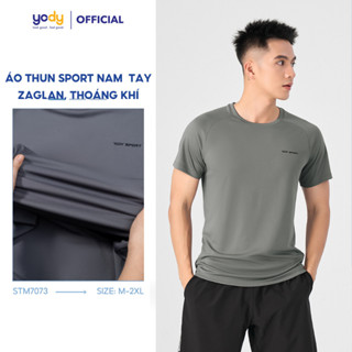 [SALE] Áo thun thể thao nam YODY áo T-shirt sport thấm hút mồ hôi kháng khuẩn, chống tia UV STM7073