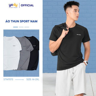 [SALE] Áo thun nam YODY áo t-shirt thể thao nam tay zaglan,thấm hút, kháng khuẩn - STM7073
