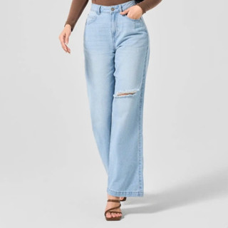 [SALE] Quần Jean Nữ YODY Ống Suông, From rộng, Màu Xước tra QJN7057