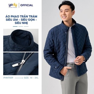 Áo phao nam YODY trần trám bền, nhẹ, siêu ấm, có thể giặt máy PHM7009