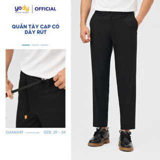 Quần âu nam YODY cạp chun thoải mái dáng đứng phong cách thanh lịch TRA - QAM6049