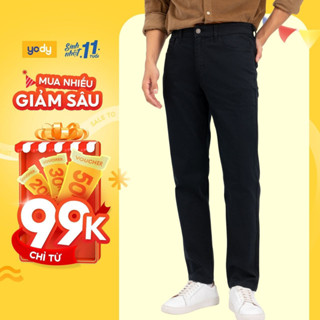 Quần jeans nam YODY quần bò dáng slimfit co dãn thấm hút mồ hôi TRA - QJM6041