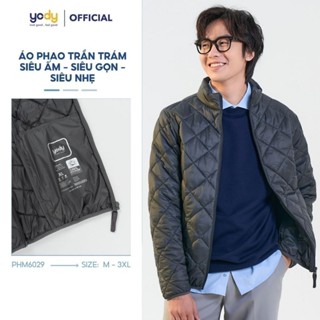 Áo phao nam Yody trần trám giữ nhiệt tốt thoải mái mềm mại PHM6029