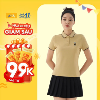 Áo thun polo nữ YODY chất liệu Cafe dệt tổ ong thấm hút khử mùi mồ hôi, thoáng mát thoải mái APN6114
