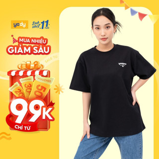 [SALE] Áo thun unisex Yody chất liệu cotton usa áo phông nam nữ genz yoguu năng động trẻ trung thoáng mát GUT6090
