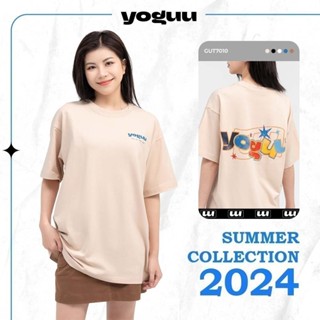 Áo phông unisex T-Shirt Yoguu YODY áo thun cộc thay dáng rộng over size cotton in sticker GUT7010