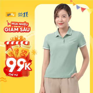 Áo polo nữ thể thao YODY thun cổ bẻ vải airycool siêu mát, co giãn - SAN7014 ( SAN7098)