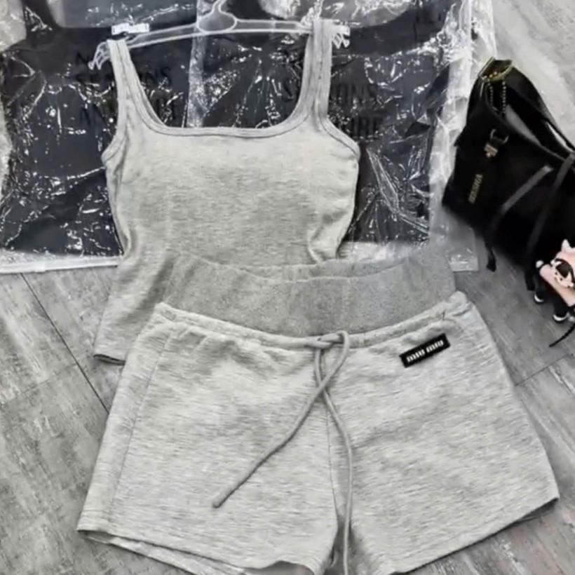 Set Áo 3 Lỗ Mix Quần Đùi Mac Min Min Cạp Cao Chất Cotton Mềm Mịn Suka Store Thời Trang Unisex .