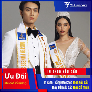 [ IN Chữ Theo Yêu Cầu ] Sash Băng Đeo Chéo - Hội Nghị - Sinh Nhật - IN Cao Cấp Không Bong Tróc - NEW