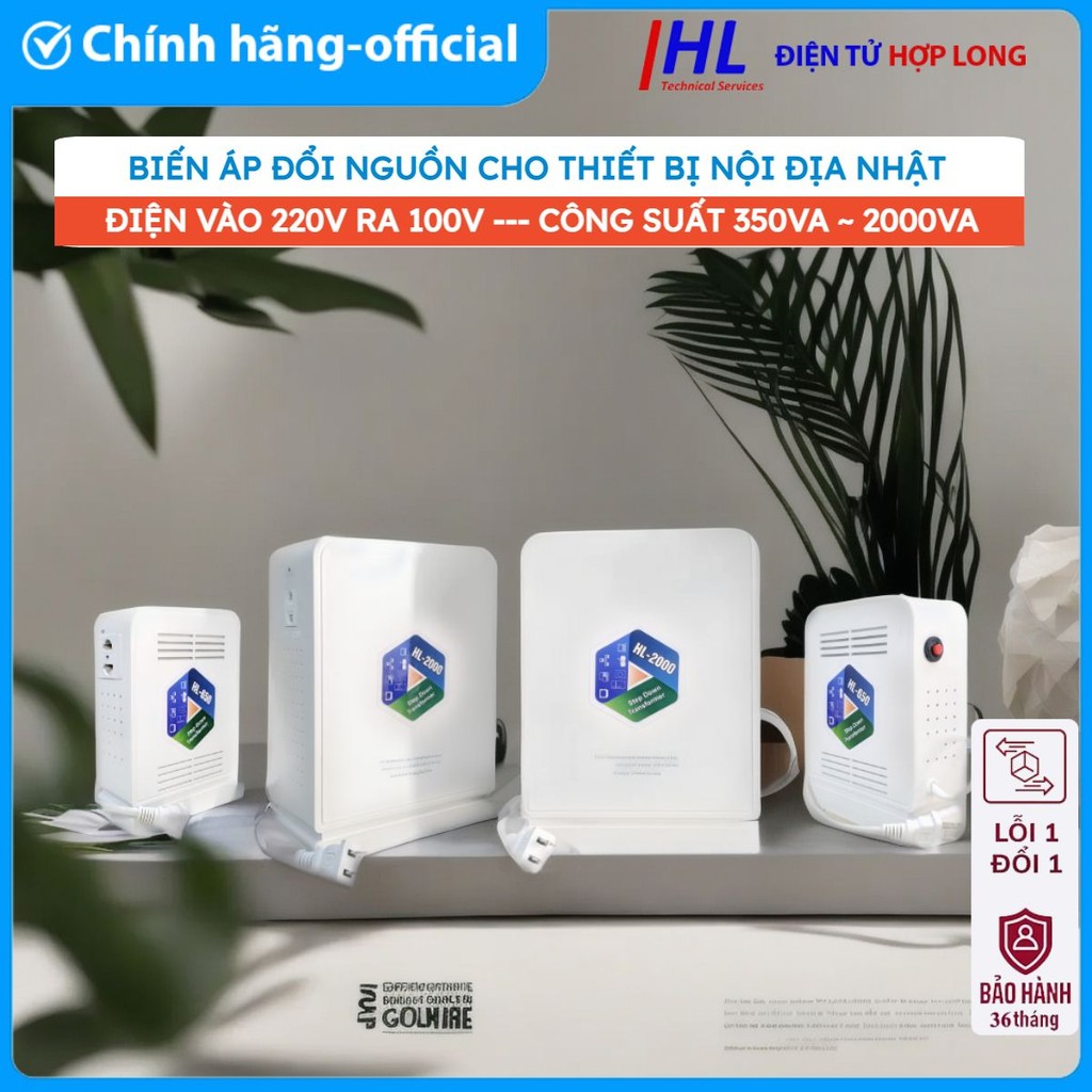 Bộ Đổi Nguồn 220V sang 100V 110V Biến Áp Đổi Điện 220V ra 110V 100V nồi cơm, máy giặt, tủ lạnh nội đ