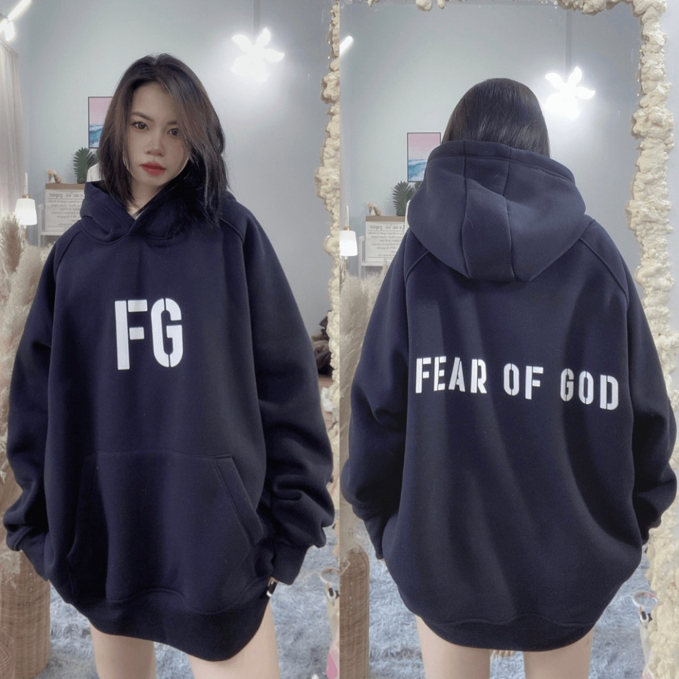 Áo Hoodie FG Fear Of God Nam Nữ MC House Form Rộng Chất Vải Nỉ Bông Dày Dặn Full Tag Mac