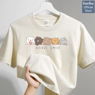 Áo thun nữ form vừa SUNTEE STFV107 phong cách basic in hình 07 vải cotton 250GSM cao cấp thoáng mát