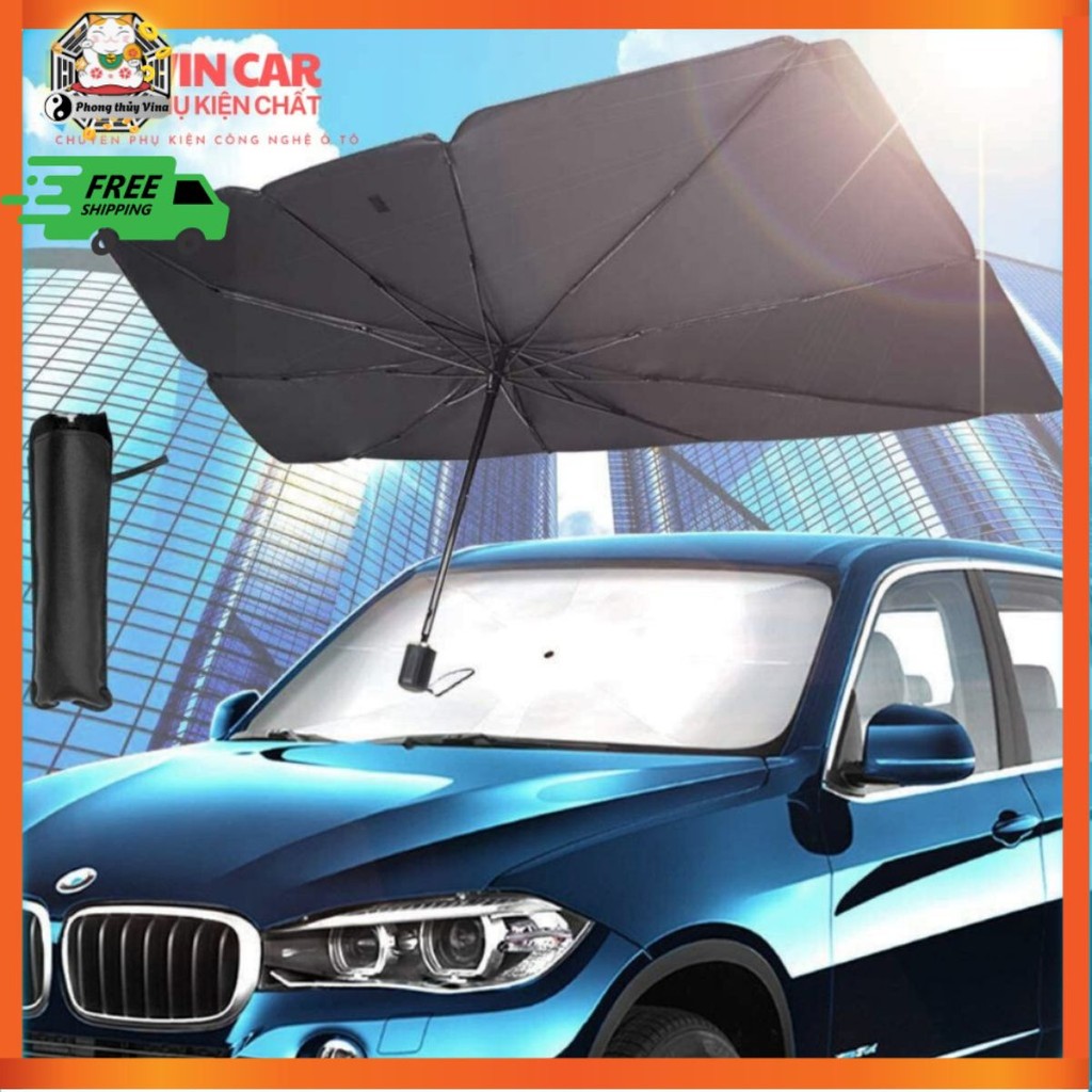 Ô che nắng xe ô tô,  Ô che kính lái ô tô  xe gấp gọn Ô che ô tô gấp gọn Tấm che kính ô tô chống nắng