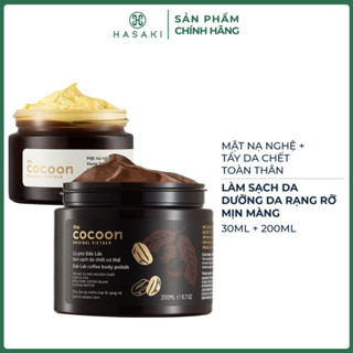 Combo Cocoon Mặt Nạ Nghệ Hưng Yên 30ml & Tẩy Da Chết Toàn Thân Cà Phê Đắk Lắk 200ml Hasaki 