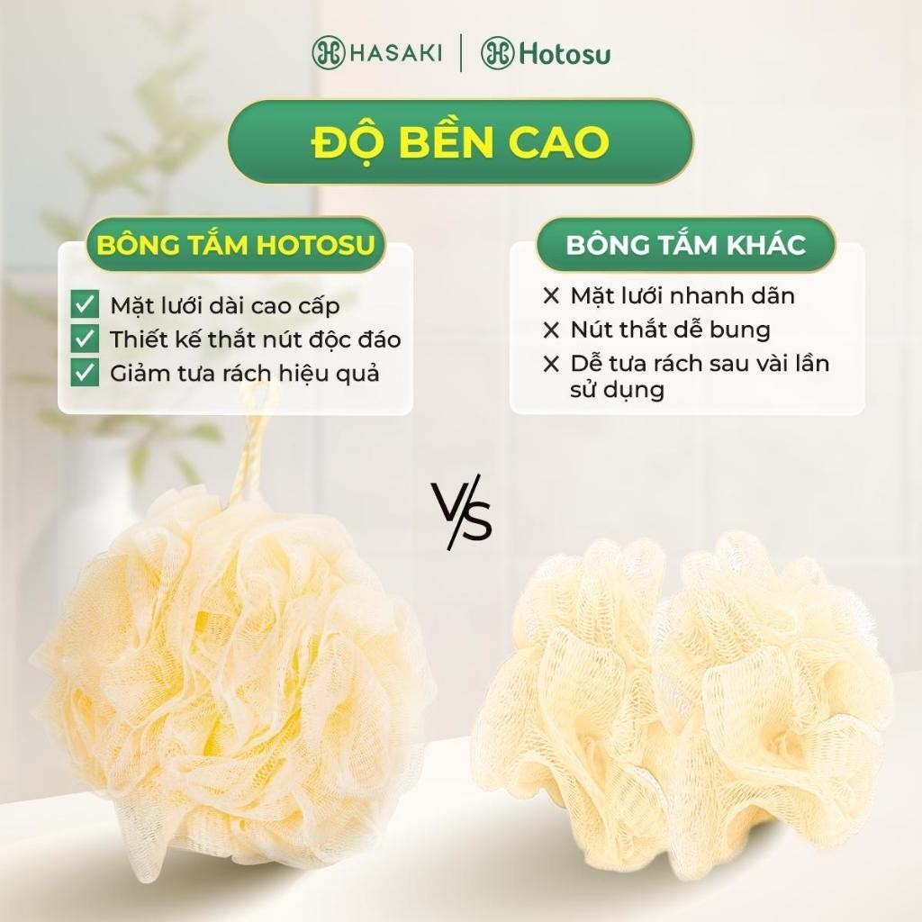 [DAILY] Bông tắm Hotosu Premium Bath Sponge Mềm Mịn Cao Cấp Hasaki Sản Phẩm Chính Hãng | BigBuy360 - bigbuy360.vn