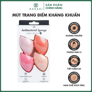 [ODM] Bộ 4 Mút Trang Điểm Mastige Kháng Khuẩn Nhiều Màu Antibacterial Sponge Hasaki Sản Phẩm Chính Hãng