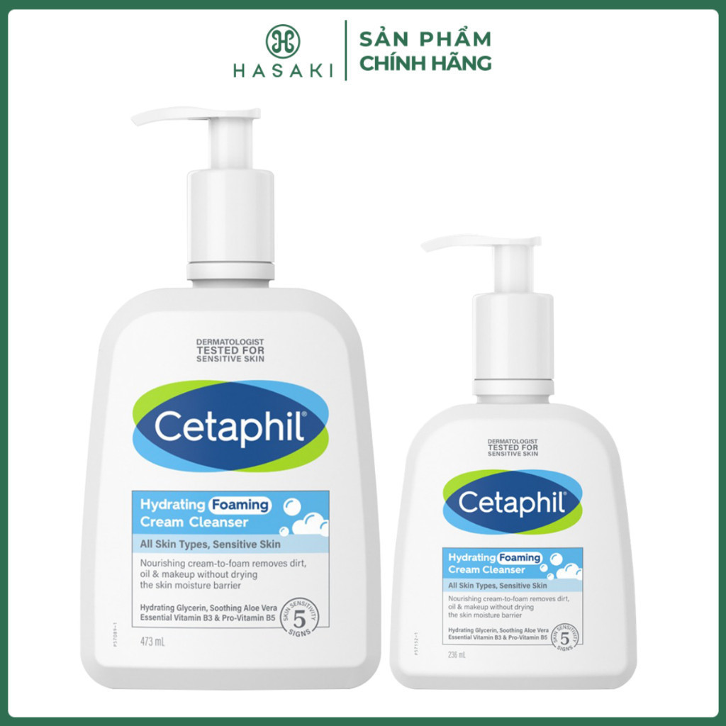 Sữa Rửa Mặt Cetaphil Tạo Bọt Dịu Lành Cho Da Nhạy Cảm Hasaki Sản Phẩm Chính Hãng