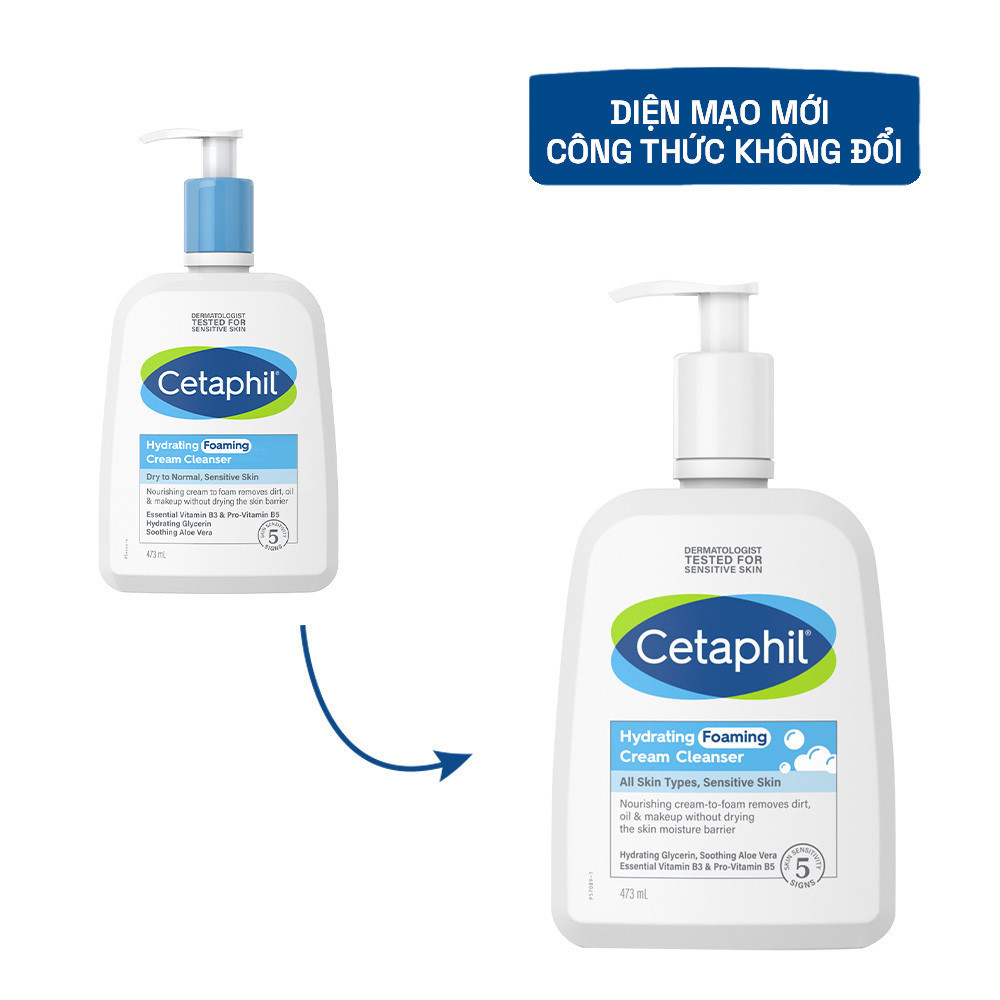 Sữa Rửa Mặt Cetaphil Tạo Bọt Dịu Lành Cho Da Nhạy Cảm Hasaki Sản Phẩm Chính Hãng