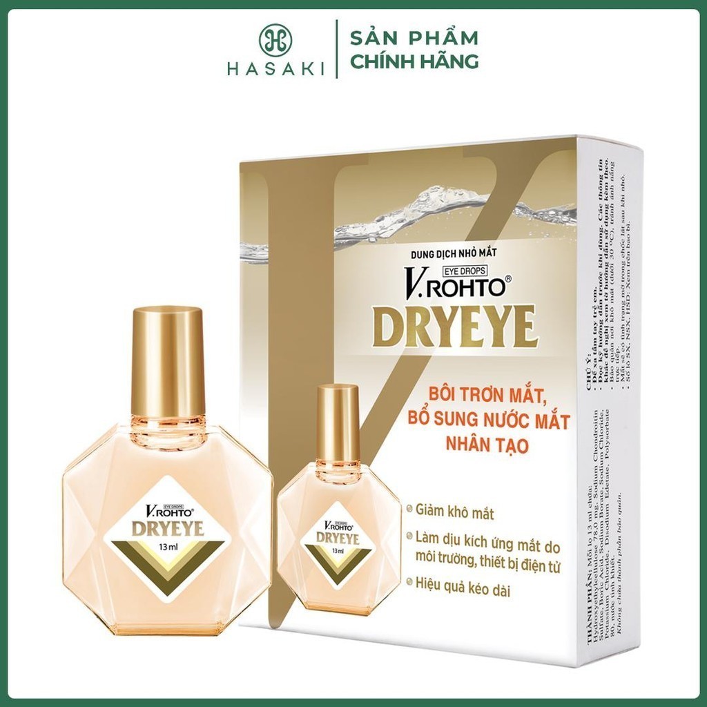 Dung Dịch Nhỏ Mắt V.Rohto DryEye 13ml Hasaki Sản Phẩm Chính Hãng
