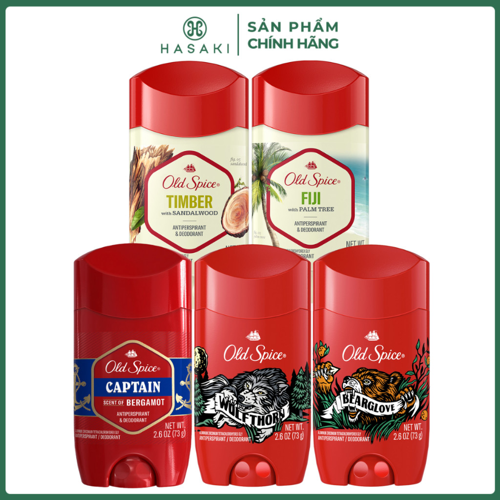 [MEGA 2.2|Add in] Sáp khử mùi và giảm tiết mồ hôi Old Spice 73g (Hàng Mỹ Nhập Khẩu Chính Hãng) Hasak