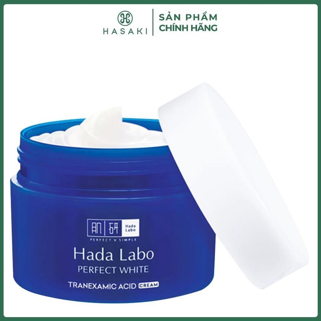 Kem Dưỡng Trắng Hada Labo Cho Mọi Loại Da Perfect White Arbutin Cream 50g Hasaki Sản Phẩm Chính Hãng