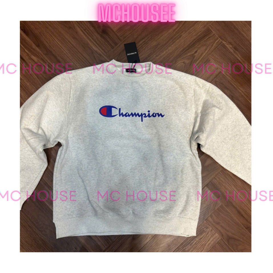 Áo Sweater Champion Nam Nữ, Áo Nỉ Cao Cấp Form Rộng Basic Trẻ Trung Cá Tính Mới Nhất 2024 Bufalo