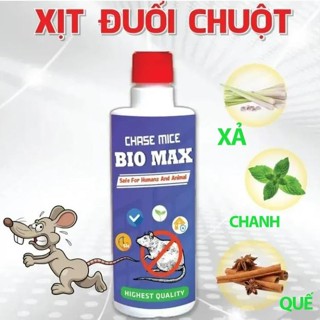  SỈ CHAI xịt Chuột Bio MAX 500 ML Công Nghệ Đức - Không Mùi Nguồn Gốc Thảo Mộc An toàn. 
