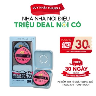 Bộ 2 Bông Mút Xanh Hồng Trang Điểm AMORTALS Chính Hãng Siêu Mềm Dễ Tán Kem Nền Kèm Hộp Đựng Mút