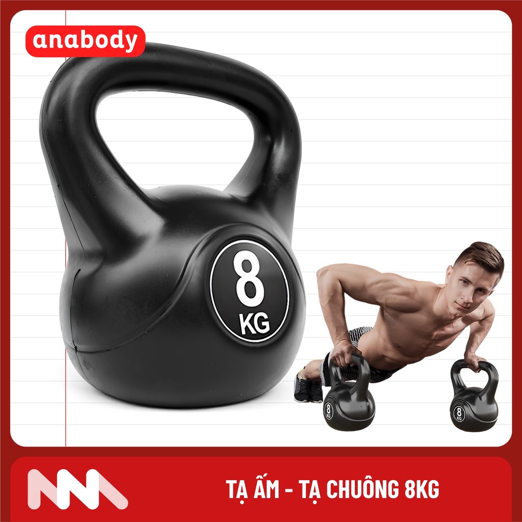 [1 Cái] Tạ Bình Vôi, Tạ Chuông 8kg Tập Squat, Tạ Ấm Dụng Cụ Thể Thao Tại Nhà Chống Đẩy - TaAm-8kg