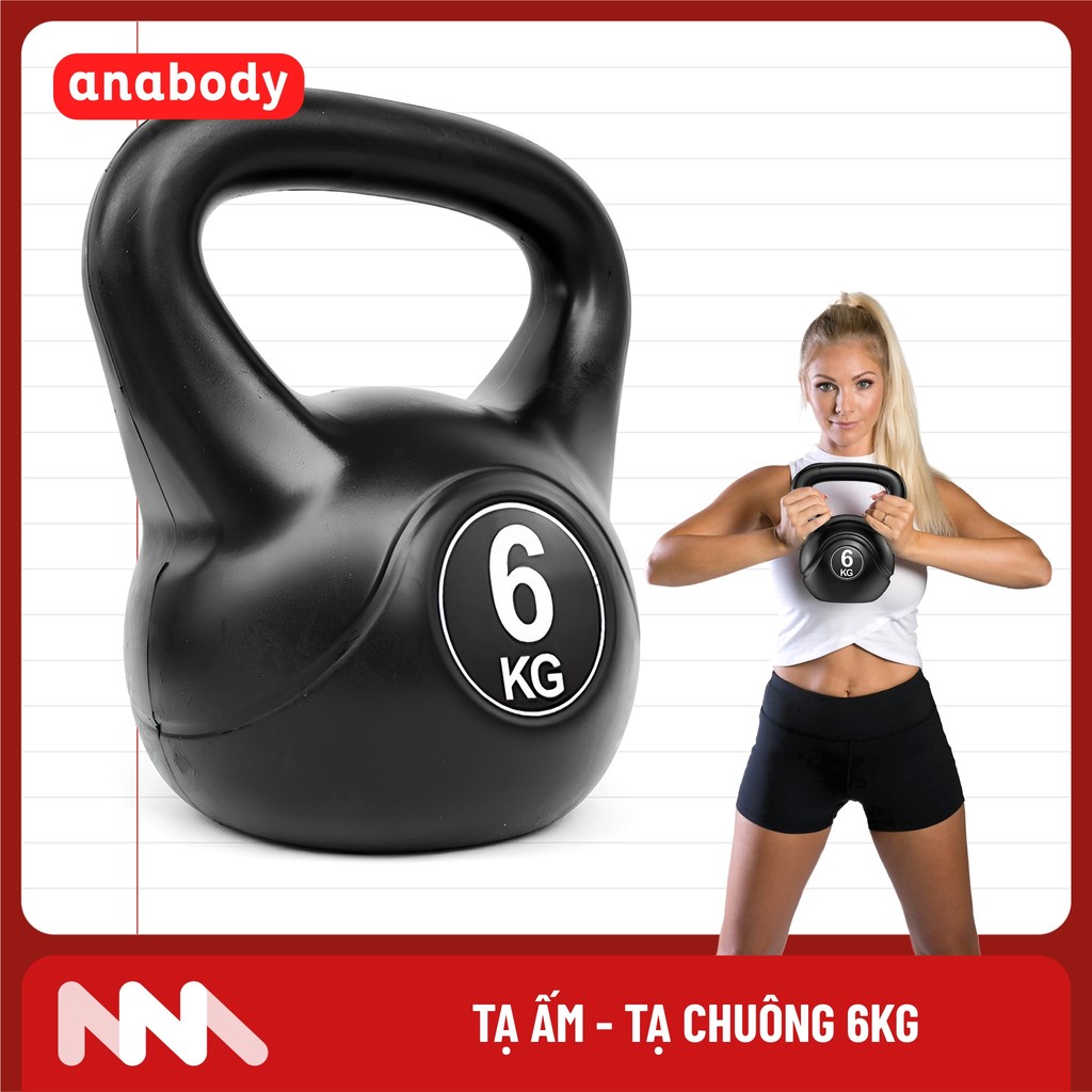 [1 Cái] Tạ Bình Vôi, Tạ Chuông 6kg Tập Squat, Tạ Ấm Dụng Cụ Thể Thao Tại Nhà Chống Đẩy - TaAm-6kg