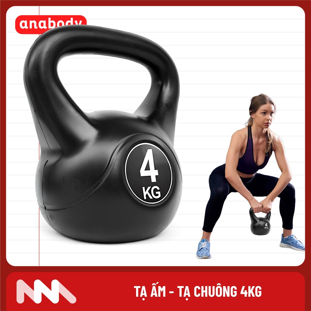 [1 Cái] Tạ Bình Vôi, Tạ Chuông 4kg Tập Squat, Tạ Ấm Dụng Cụ Thể Thao Tại Nhà Chống Đẩy - TaAm-4kg