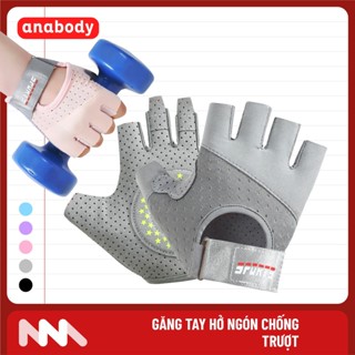  Găng Tay Tập Gym Nữ Hở Ngón Chống Trượt Tập Yoga Gym Goft Đạp Xe Dày Dặn Chính Hãng   T 