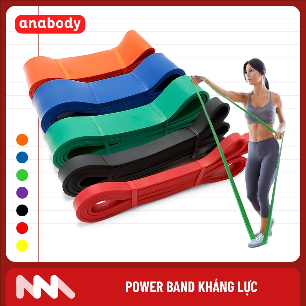 Dây Đa Năng Hỗ Trợ Tập Luyện Powerband | Dây Kháng Lực Tập Toàn Thân Tập Gym