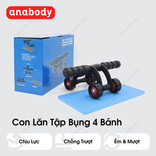 [Kèm Thảm Lót] Con Lăn Tập Bụng 4 Bánh - ConLan4Banh