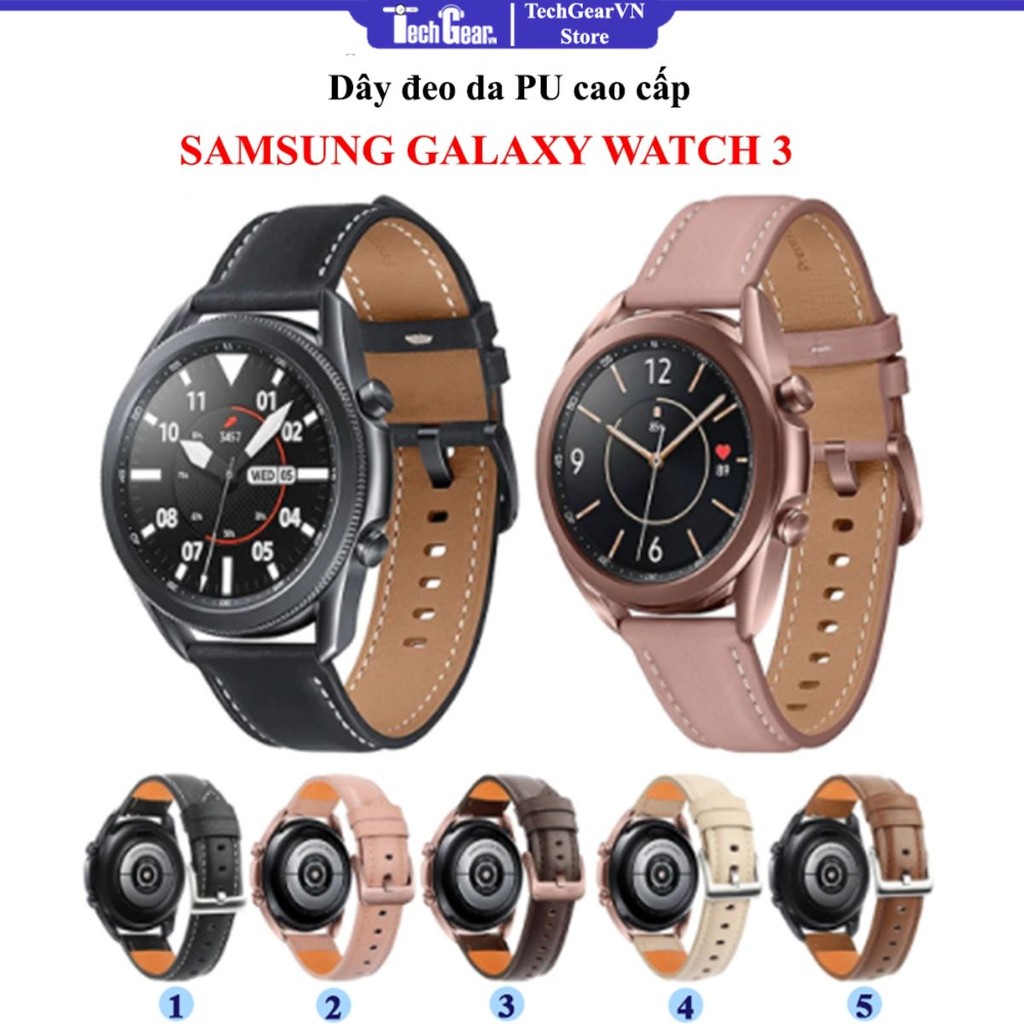 Dây da cho đồng hồ Samsung Galaxy Watch 3