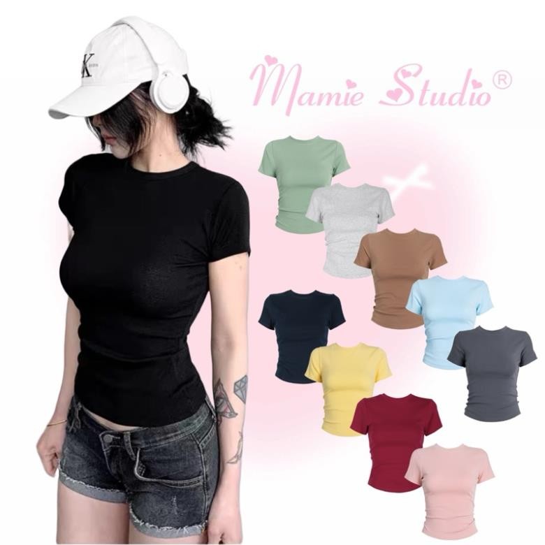 Áo baby tee form body siêu tôn dáng, chất thun cotton thoáng mát - clothingforgirl Mã Mã Store