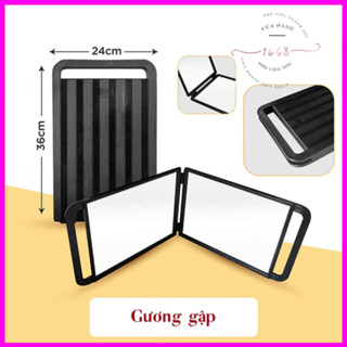  {TẶNG LƯỢC NHUỘM } Gương gập soi sau gáy chuyên dùng cho salon tóc  gương soi sau gáy lưng chuyên dùng cho 