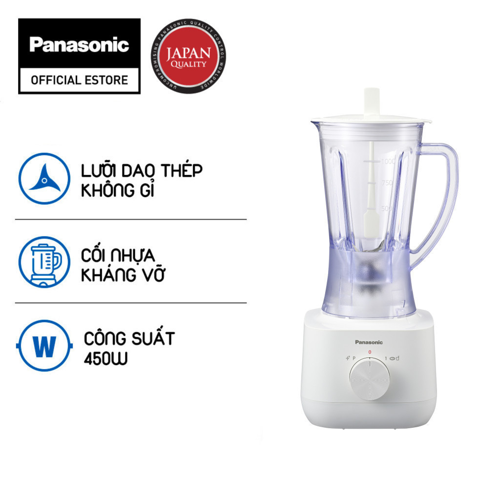 Máy xay sinh tố Panasonic MX-EP3101WRA - Lưỡi dao làm bằng thép không gỉ bền bỉ và sắc bén - Thiết k