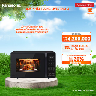 [LIVESTREAM] Lò vi sóng đối lưu chiên không dầu Panasonic nướng NN-CT65MBYUE 27L – 20 thực đơn