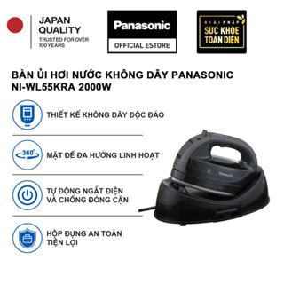[NHẬP MÃ ELPN500G GIẢM 20% TỐI ĐA 500K] Bàn ủi hơi nước không dây Panasonic NI-WL55KRA - 2000W - Hàng chính hãng